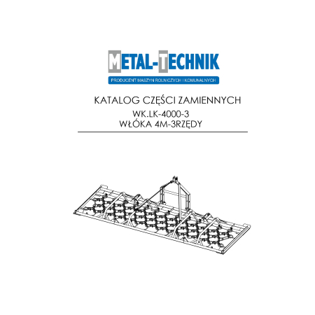 Katalog części zamiennych Włóka łąkowa lekka 4000-3